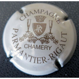 Capsule Muselet de champagne Parmantier Rigaut n° 7 Gris et Or