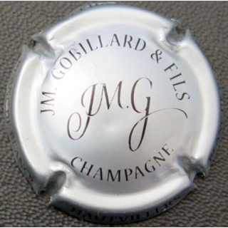 Capsule Muselet de champagne JM Gobillard & Fils n° 26 argent et noir