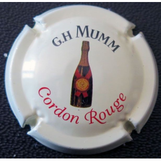 Capsule Muselet de champagne G. H MUMM et Cie n° 151 fond crème