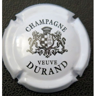 Capsule Muselet de champagne Vve DURAND n° 1 blanc et noir