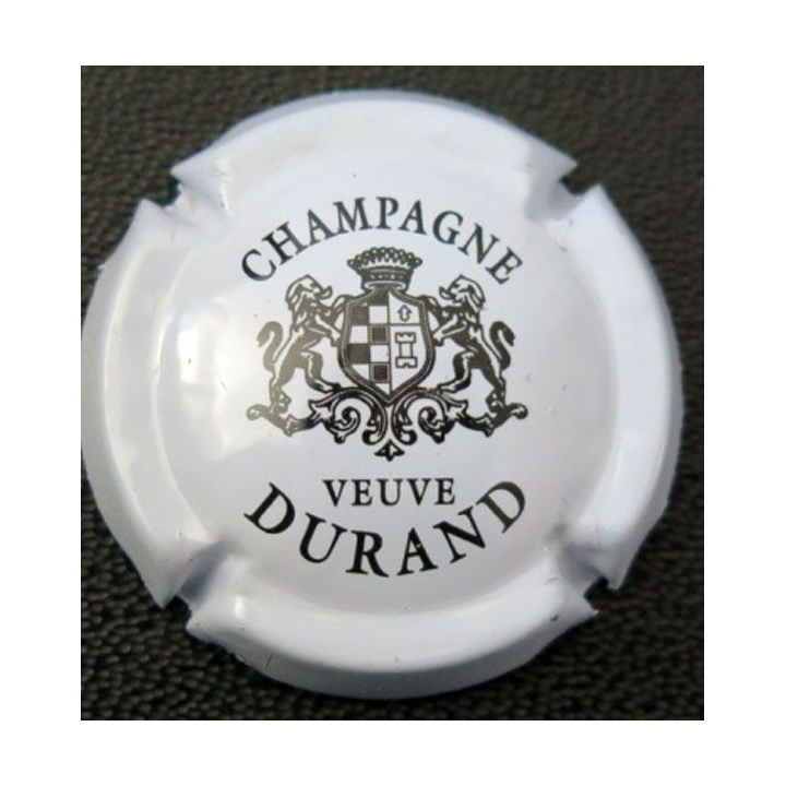 Capsule Muselet de champagne Vve DURAND n° 1 blanc et noir