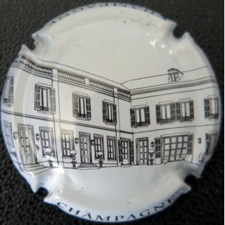 Capsule Muselet de champagne Jean-Louis Malard n° 13c blanc et noir
