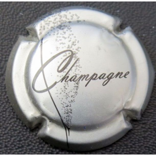 Capsule Muselet champagne générique n° 757 argent et noir