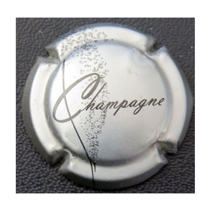 Capsule Muselet champagne générique n° 757 argent et noir