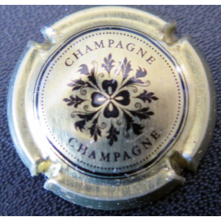 Capsule Muselet de bouteille de champagne Gremillet n° 7a Or et noir