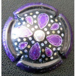 Muselet Champagne générique n° 920b collection bijoux contour violet