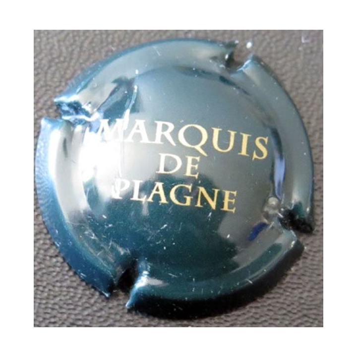 Capsule Muselet de Mousseux Marquis de plagne n° 5 vert-noir et or