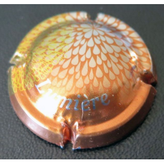 Capsule Muselet de bouteille de crémant collection lumière marron et argent 