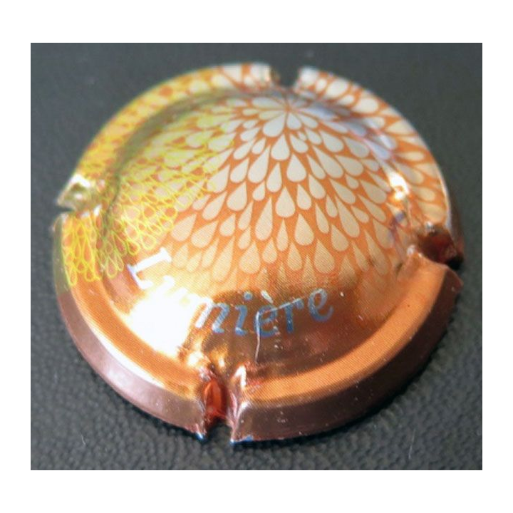 Capsule Muselet de bouteille de crémant collection lumière marron et argent 