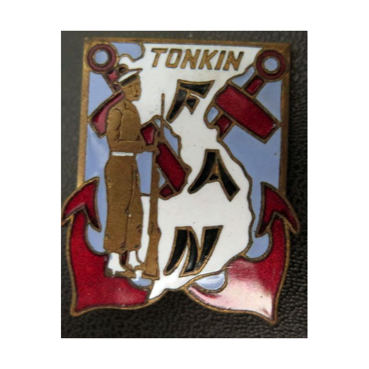 FAN TONKIN : insigne des forces amphibes Nortd Tonkin Arthus Bertrand