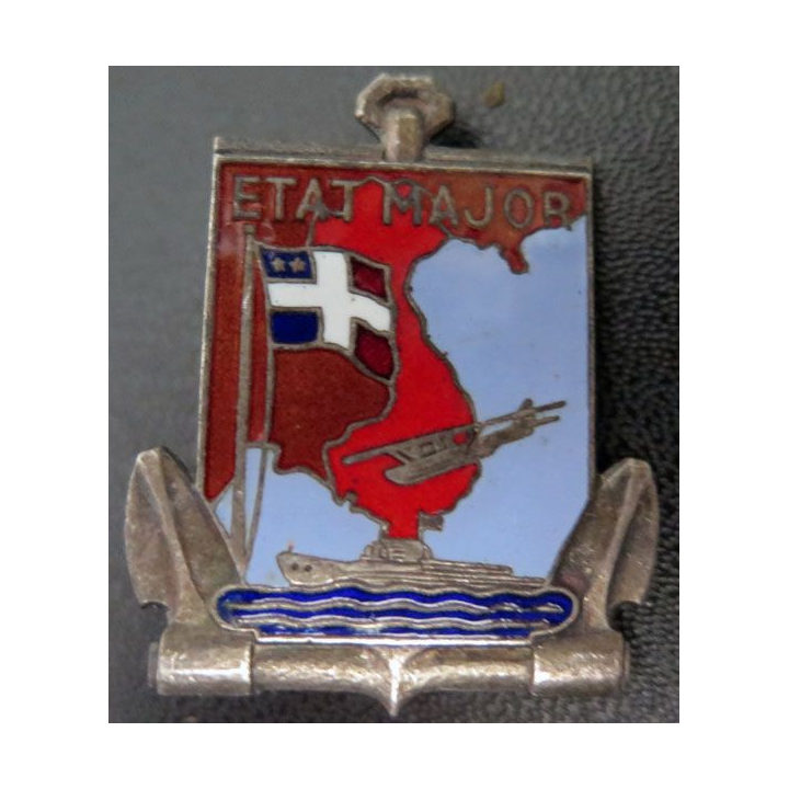 EM MARINE EO : insigne de ll'Etat Major de la Marine en Extrême Orient