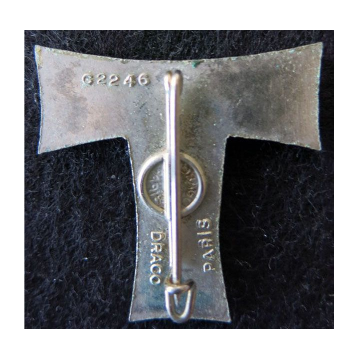 785° CT : insigne métallique de la 785° compagnie de transmissions de fabrication Drago Paris G. 2246