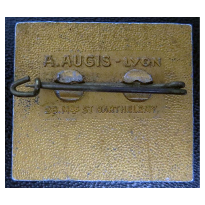 CT DUBOC : insigne de l'aviso dragueur Commandant Duboc Augis peint 