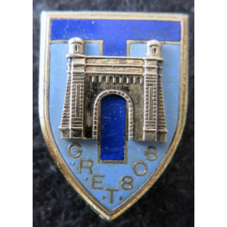 GRET 806 : Insigne du 806° groupe régional exploitation des Transmissions  Drago Paris G. 982 en émail