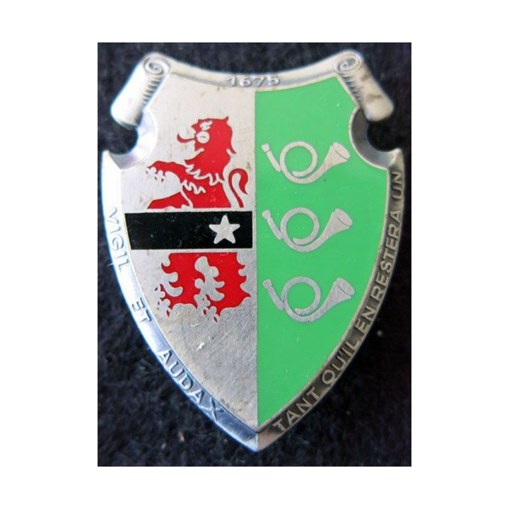 3° RCH : insigne du 3° régiment de chasseurs de réserve de fabrication Drago Noisiel G. 3193