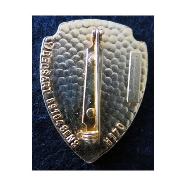 3° RH : insigne métallique du 3° régiment de Hussards de fabrication Delsart H. 170