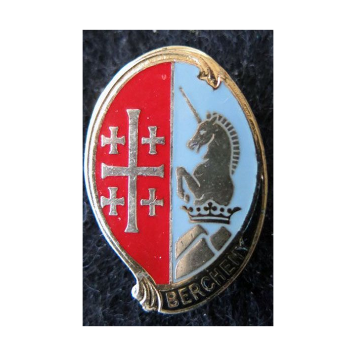 1° RHP : insigne métallique du 1° régiment de hussards parachutistes de fabrication Drago Paris H. 295