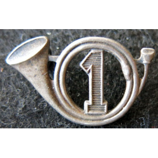 1° GCP : insigne métallique du 1° groupe de chasseurs portés de fabrication Aremail H. 120