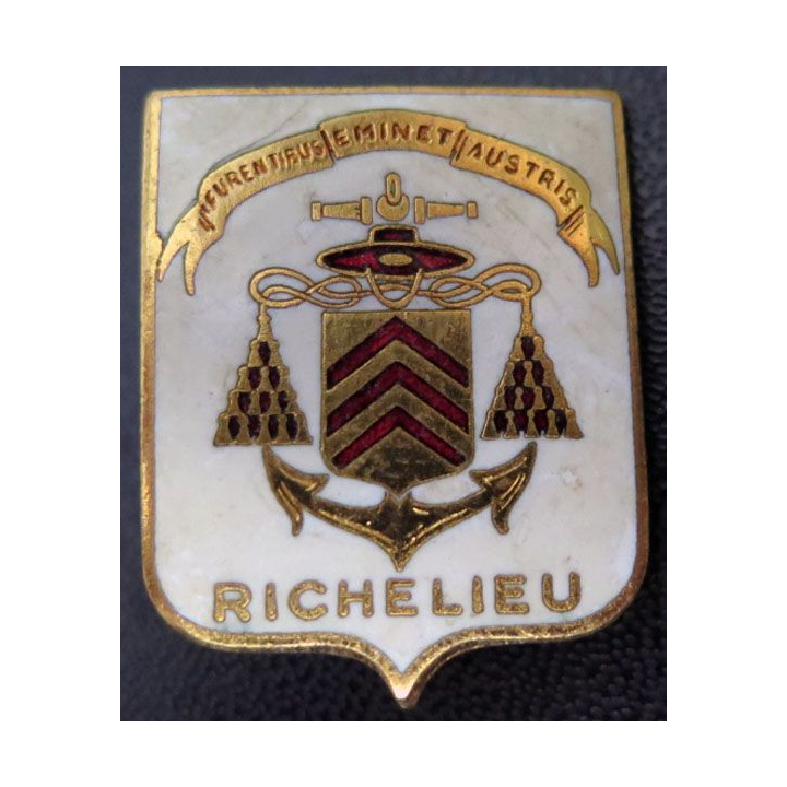 RICHELIEU : bâtiment de ligne Richelieu de fabrication Augis en émail