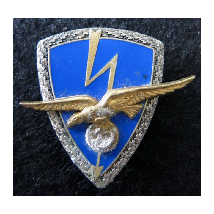 ET 801: Insigne métallique de l'escadron de transmissions 801 de fabrication Delsart A. 959