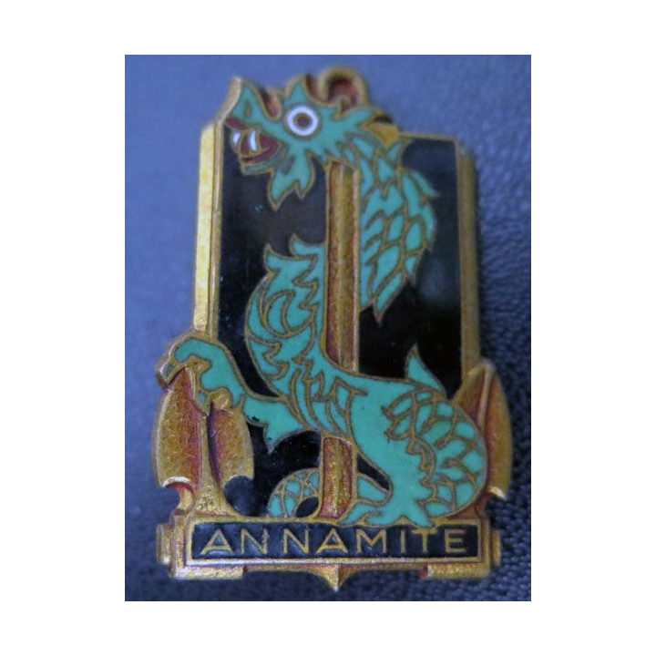 ANNAMITE : aviso dragueur Annamite de fabrication Courtois en émail