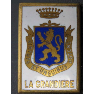 LA GRANDIERE : insigne de l'aviso colonial La Grandière 