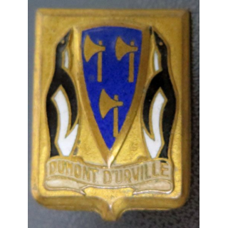 aviso colonial Dumont D'Urville en émail