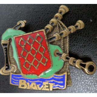 BLAVET : insigne du bâtiment de débarquement de Chars émail
