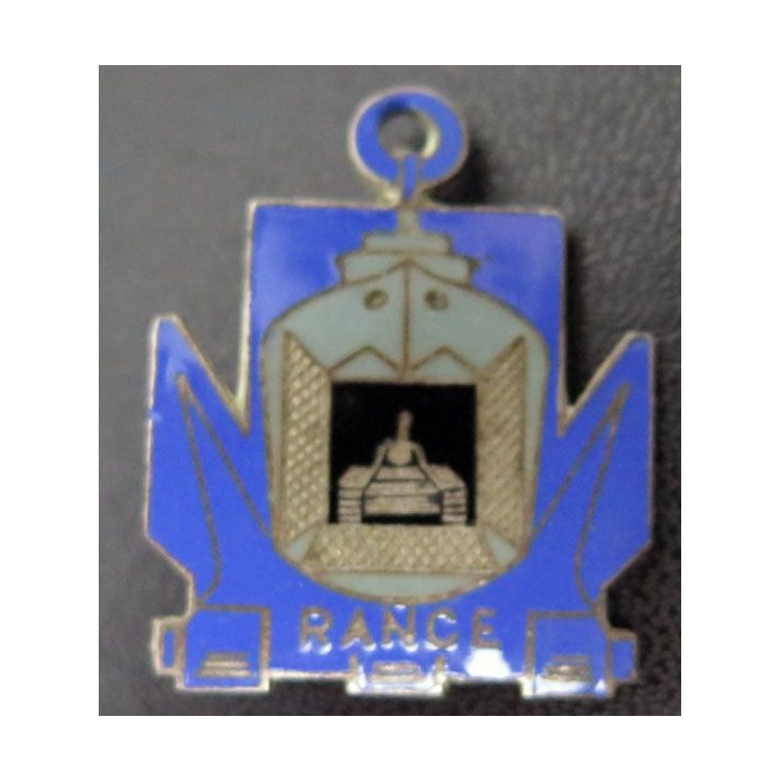 LST RANCE : insigne du LST Rance de fabrication Augis en émail