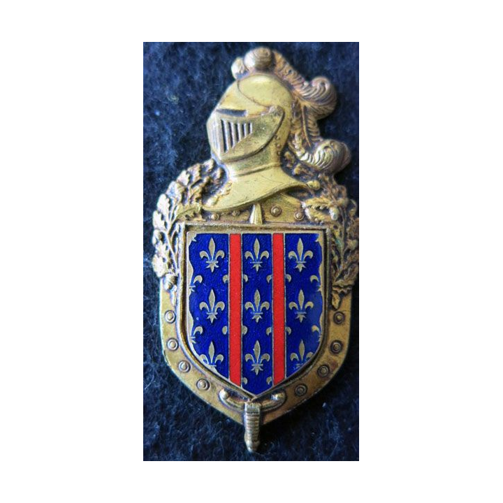 2° GGM ARCUEIL : 2° groupement de gendarmerie mobile d'Arcueil de fabrication Drago Paris H. 696 émail