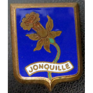 Dragueur 336 Jonquille de fabrication Augis en émail