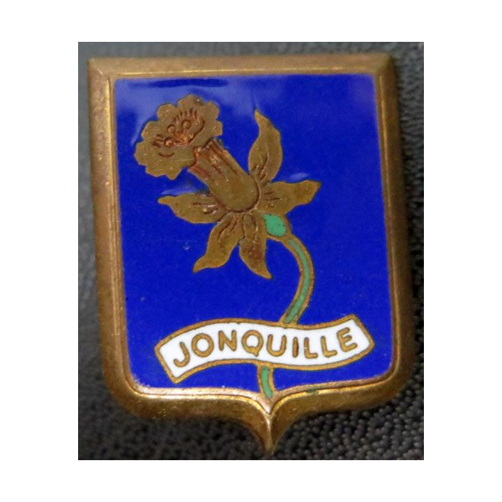 Dragueur 336 Jonquille de fabrication Augis en émail