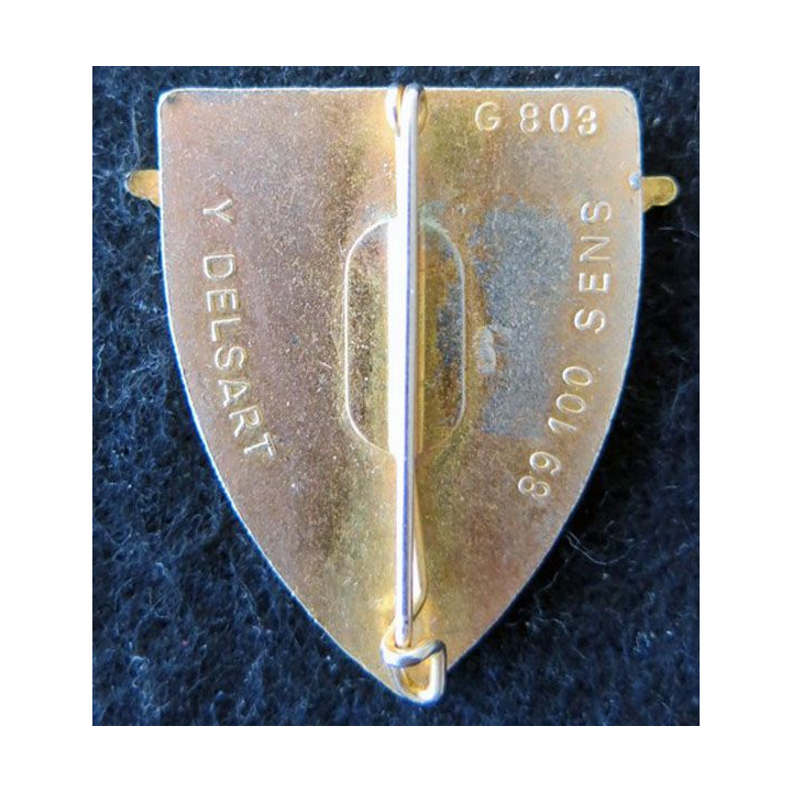 FFA : Insigne métallique des forces françaises en Allemagne de fabrication Delsart G. 803