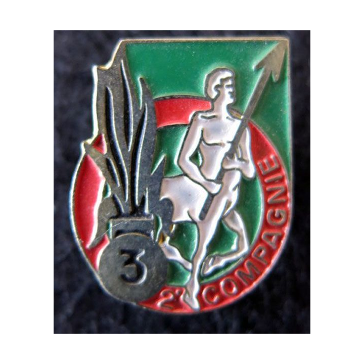 3° REI : Pin's de la 2° compagnie du 3° régiment étranger d'infanterie en métal