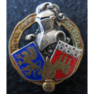 71° RI : 71° régiment d’infanterie de fabrication Drago Paris H. 110 ajouré en émail