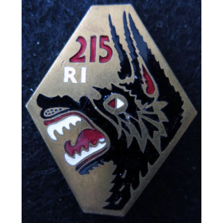 215° RI : 215° régiment d'infanterie de fabrication Arthus Bertrand Paris en émail
