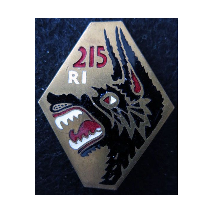 215° RI : 215° régiment d'infanterie de fabrication Arthus Bertrand Paris en émail