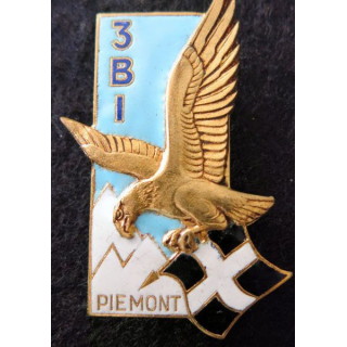 3° BI : insigne du 3° bataillon d’infanterie en émail de fabrication Drago Paris G. 2006