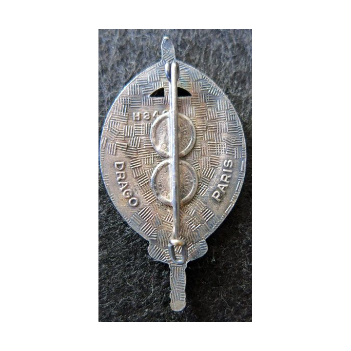 Insigne métallique de l'école d’application d’infanterie d'Auvours Drago Paris H. 340 en émail