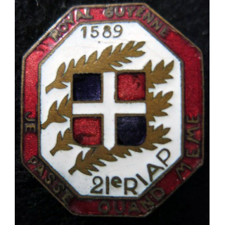 21° RIAP : 21° régiment d'infanterie aéroporté avec période 1945 en émail