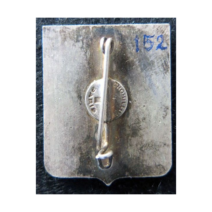 9° RI : 9° régiment d'infanterie "Normandie Infanterie" de fabrication Chobillon Paris en émail poinçon carré