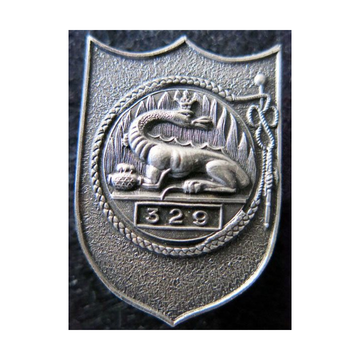 329° RID : 329° régiment infanterie divisionnaire de fabrication Moret Paris tout argenté
