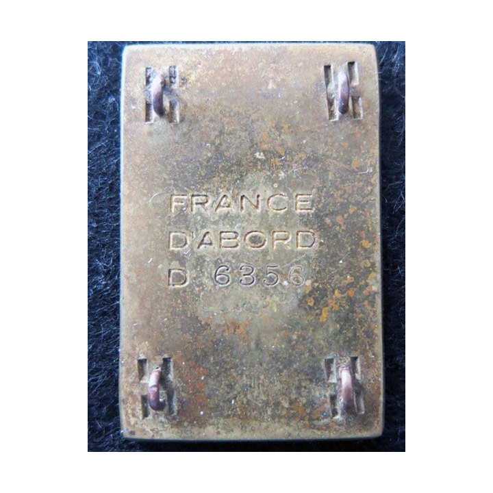 5° DB : insigne métallique de la 5° division blindée France d'abord c