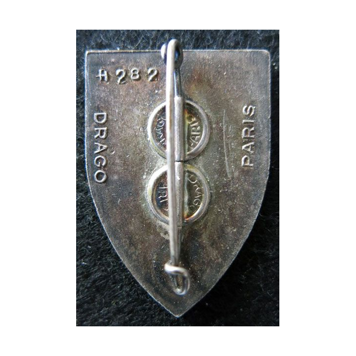 93° RI : 93° régiment d'infanterie de fabrication Drago Paris H. 282 en émail