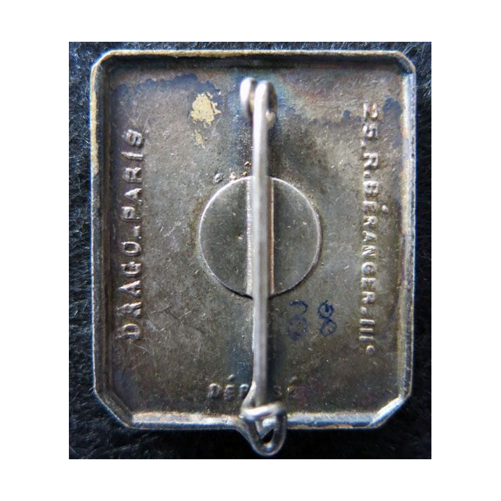 141° RIA : 141° régiment  d’infanterie alpine de fabrication Drago Béranger déposé en émail bandes rouges foncées