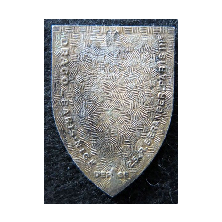 1° DI : Insigne métallique de la 1° division d’infanterie  de fabrication Drago Béranger déposé en émail
