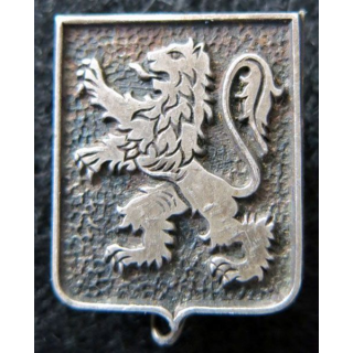 43° RIA : insigne du 43° régiment d'infanterie alpine de 1942 Drago embouti