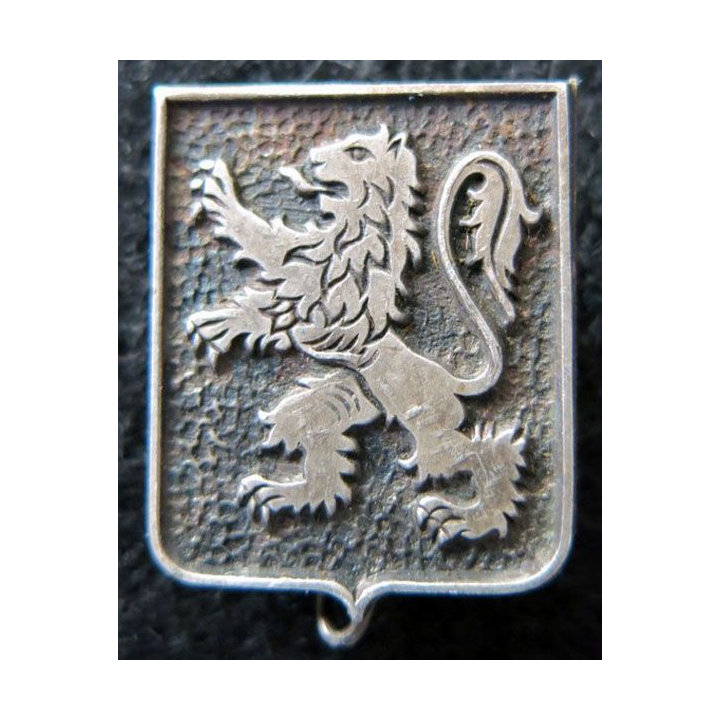 43° RIA : insigne du 43° régiment d'infanterie alpine de 1942 Drago embouti