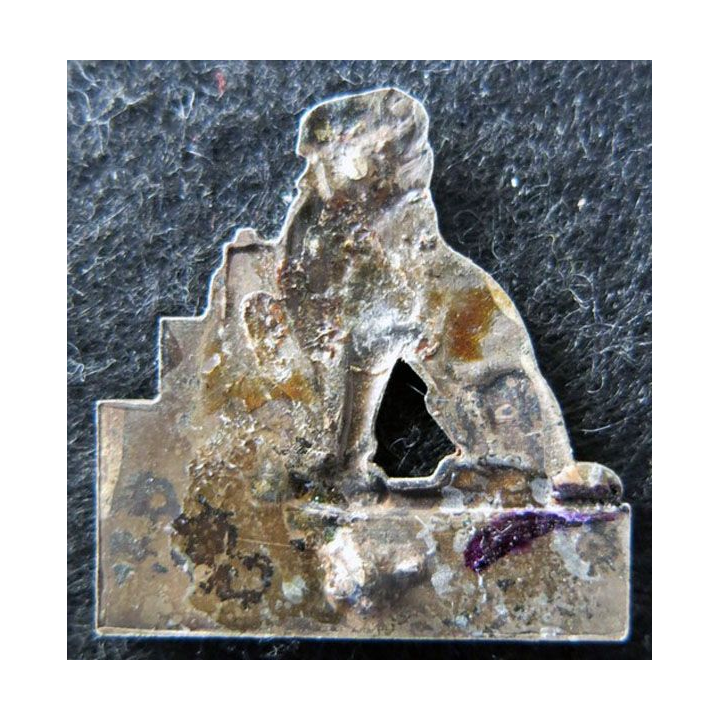 23° RI : insigne du 23° régiment d'infanterie régiment des lions, Fontenoy 1745  1914 - 1918 en métal fabrication Chobillon