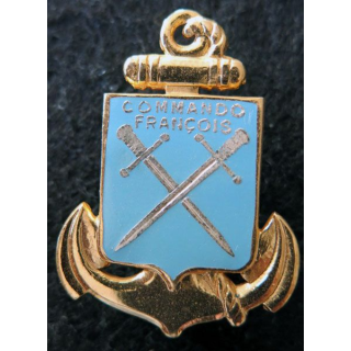 COMMANDO FRANCOIS : insigne de béret de commando François (Réserve) de fabrication Drago Paris